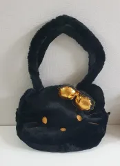 ブラックハローキティ ファー バッグ ショルダーバッグ トートバッグ