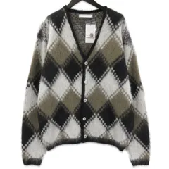 未使用 SOPHNET. ソフネット MOHAIR ARGYLE CARDIGAN  SPNT-252080 モヘヤカーディガン 日本製 カーキ 2 71014688