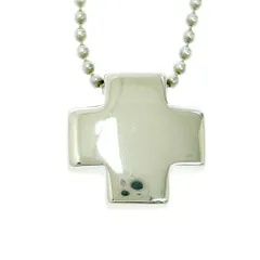 【中古】TIFFANY&Co. ティファニー シルバー ローマンクロス ネックレス 13.6g 925刻印 525763 ネックレス