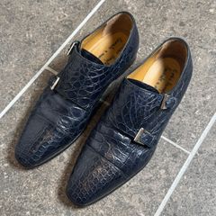 美品Enzo Bonafe×BEAMS別注エンツォボナフェスエードダブルモンク8 Enzo Bonafe エンツォボナフェ ダブルモンク スエード 革靴 8 - メルカリ