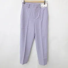 ユニクロ UNIQLO パンツ スマートアンクルパンツ ストレッチ パープル 紫 S