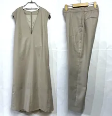 Mila Owen｜ミラオーウェン Vネック ワンピース トラウザーズ パンツ セットアップ