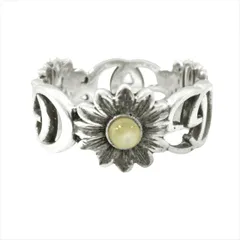 新品仕上げ済 新同 極美品 グッチ GUCCI マザーオブパール ダブルG フラワー リング 指輪 ブルートパーズ シルバー アクセサリー ジュエリー SV925 #18 16.5号相当 メンズ レディース◆８