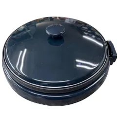 【動作確認済】【中古】訳あり・本体のみ 丸山技研 丸型ホットプレート MMH-120 紺のサムネイル