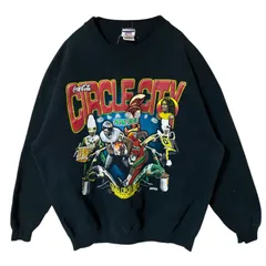 企業ロゴ ビッグプリント 2XL ジャージーズ ブラック 黒 トレーナー コカコーラ アメフト スウェット レディース ユニセックス メンズ 古着 長袖