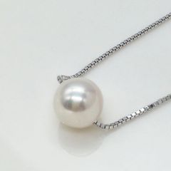 無調色あこや真珠10mm 】本真珠大珠丸形パールネックレス越物真珠自然