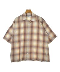 定価3.5万・タグ付】Cale カル コットンカスリチェックシャツ 半袖 4