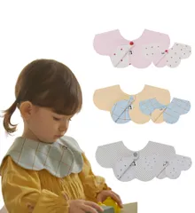 新品 [Konny] コニーベビースタイ セット Baby Bib 360°ローリング よだれかけ 吸収性・速乾性 シンプル 女の子 男の子 ベビーコーデ 出産祝い おしゃれ プレゼント