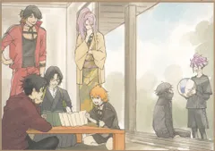 特刀剣乱舞-花丸-月ノ巻 来場者特典 色紙風かあど　縁側 3週目