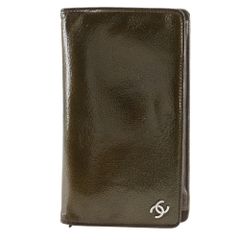 訳あり】CHANELヴィンテージ パテントレザー 長財布 11番台 ブロンズ 