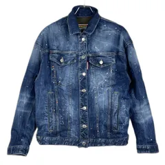 【中古品】DSQUARED2 ディースクエアード REVERSIBLE DENIM JACKET S74AM1309S30664 リバーシブル デニムジャケット アウター ボンバージャケット 【141-260117-ko-12-tei】