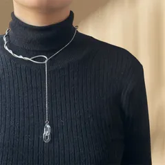 twist clear drop choker_ツイスト クリア ドロップ チョーカー