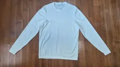 ザラ ZARA 白 長袖 ニット Tシャツ M