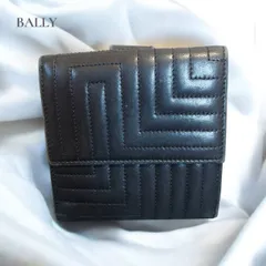BALLY バリー　レザー　二つ折り財布 ブラック　黒　メンズ　レディース　コンパクトのサムネイル