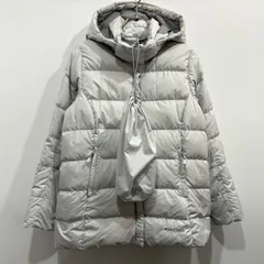 モンベル 800フィルパワー トラベルダウンパーカ Women's ライトグレー XS 収納袋付き【送料込み】のサムネイル