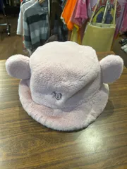 A-1678 ディズニー ミッキー ハット ボアハット ピンク ライトピンク 58cm