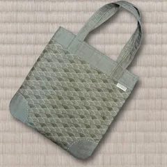 温泉に行く役目を自覚している和柄ミニトート＊ハンドメイド