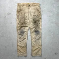 Carhartt カーハート ダブルニー ダック ワークパンツ 雰囲気系 メンズW36相当 古着 アメカジ RELAXED FIT フェードベージュ