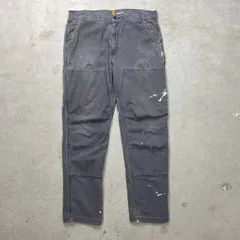 Carhartt カーハート ダブルニー ダック ワークパンツ ペンキ飛び メンズW36 古着 アメカジ RELAXED FIT 灰色