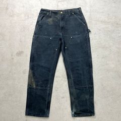 鬼フェード カーハート ダブルニー USA製 ブラックペインターW38L30