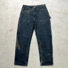 USA製 Carhartt カーハート ダブルニー ダック ペインターパンツ メンズW31相当 古着 アメカジ Loose Original Fit 黒色