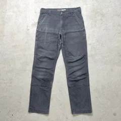 Carhartt カーハート ダブルニー ダック ペインターパンツ メンズW31 古着 アメカジ フェードグレー 墨黒