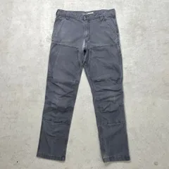 Carhartt カーハート ダブルニー ダック ペインターパンツ メンズW32相当 古着 アメカジ フェードグレー 墨黒