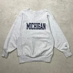90年代 USA製 Champion チャンピオン REVERSE WEAVE リバースウィーブ MICHIGAN カレッジプリント スウェットシャツ メンズM 古着 90s VINTAGE ヴィンテージ スウェット トレーナー