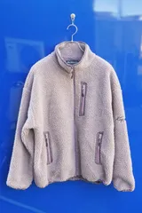 Kappa（カッパ） × CONFIRM（別注モデル）スタンドカラー シープボアフリースジャケット　ラベンダーパープル／M（L〜XL相当）