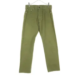 ABAHOUSE アバハウス 日本製 カラー ストレートデニムパンツ 2 カーキ メンズ 古着のサムネイル