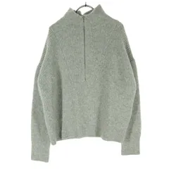 relume JOURNAL STANDARD レリューム ジャーナルスタンダード 長袖 ハーフジップ ハイネック セーター Free グレー系 レディース 古着