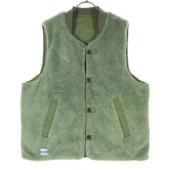 ARMY TWILL アーミーツイル リバーシブル ボア ベスト M グリーン メンズ 古着