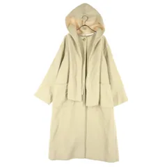 Ray Beams レイビームス 長袖 フード付き ノーカラーコート 0 ホワイト系 レディース 古着