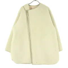 LAGUNAMOON ラグナムーン リバーシブル 長袖 ノーカラージャケット F ホワイト系 レディース 古着