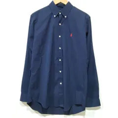POLO Ralph Lauren ポロ ラルフローレン シャツ 長袖 ボタンダウン ネイビー M メンズ ※中古 【津山店】