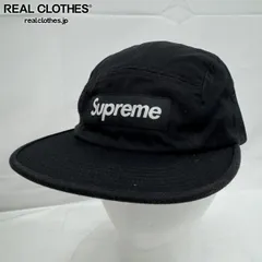 Supreme/シュプリーム【16AW】Box Logo Washed Chino Twill Camp Cap/ボックスロゴ ウォッシュド チノツイル キャップ/帽子/ブラック