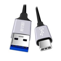 新品 CY 10Gbps USB 3.1 タイプC オス - USB3.0 タイプA オス データ電源ケーブル 5V3A ノートパソコン、電話、ディスク用 (200cm)