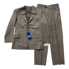  【訳あり新品】STUART KENT スチュアートケント ウールスーツ セットアップ グレージュ系 洋服の青山 日本製 メンズ A5  【Z1722】 