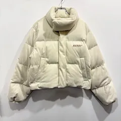 NERDY ノルディ クロップドコーデュロイダウンジャケット オフホワイト サイズS【送料込み】