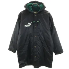 PUMA プーマ コート 160 ブラック 裏ボア キッズ 古着