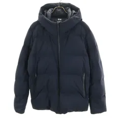 UNIQLO ユニクロ シームレス ダウンパーカー XL ネイビー メンズ 古着