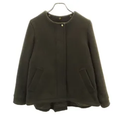UNITED ARROWS GREEN LABEL RELAXING ユナイテッドアローズ グリーンレーベルリラクシング ウールジャケット 36 カーキ レディース 古着