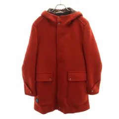 GUILD PRIME ギルドプライム フーデッド コート M レッドブラウン系 メンズ 古着