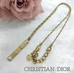 Christian Dior クリスチャンディオール ロゴプレートネックレス ネックレス ゴールド レディース アクセサリー 小物