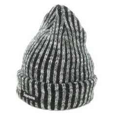 シュプリーム SUPREME Rainbow Knit Loose Gauge Beanie ニット帽 ビーニー ストライプ ロゴ グレー /AO6 ■GY01