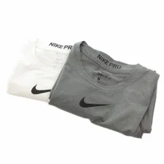 ナイキ NIKE NIKE PRO Tシャツ 2点セット 半袖 長袖 M ホワイト グレー /FF