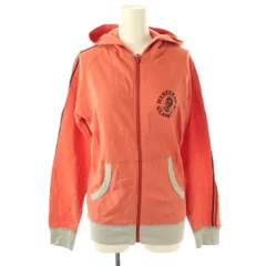 ヒステリックグラマー HYSTERIC GLAMOUR ジップアップパーカー ジャケット コットン F オレンジ /NR ■OS