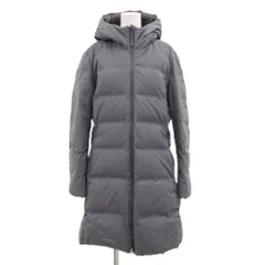 ユニクロ UNIQLO ダウンコート スタンドカラー フード 3XL グレー /JS ■GY61