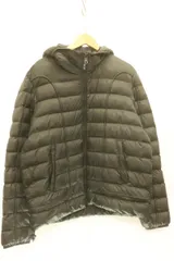 【中古】 DIESEL メンズ中綿ジャケット 50 W-SCOTTYS JACKET DIESEL 50 黒 ブラック ロゴ