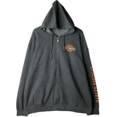 古着 ハーレーダビッドソン Harley-Davidson スウェットフルジップパーカー メンズXXL相当/eaa596147